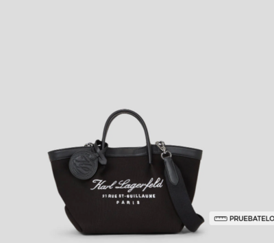 Tote de lona Hotel Karl peque blk